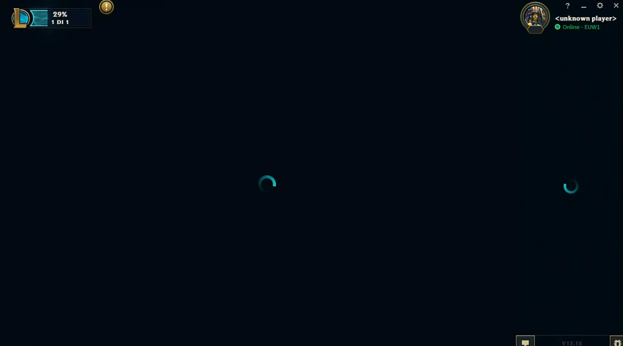 Unknown Player error league of legends
